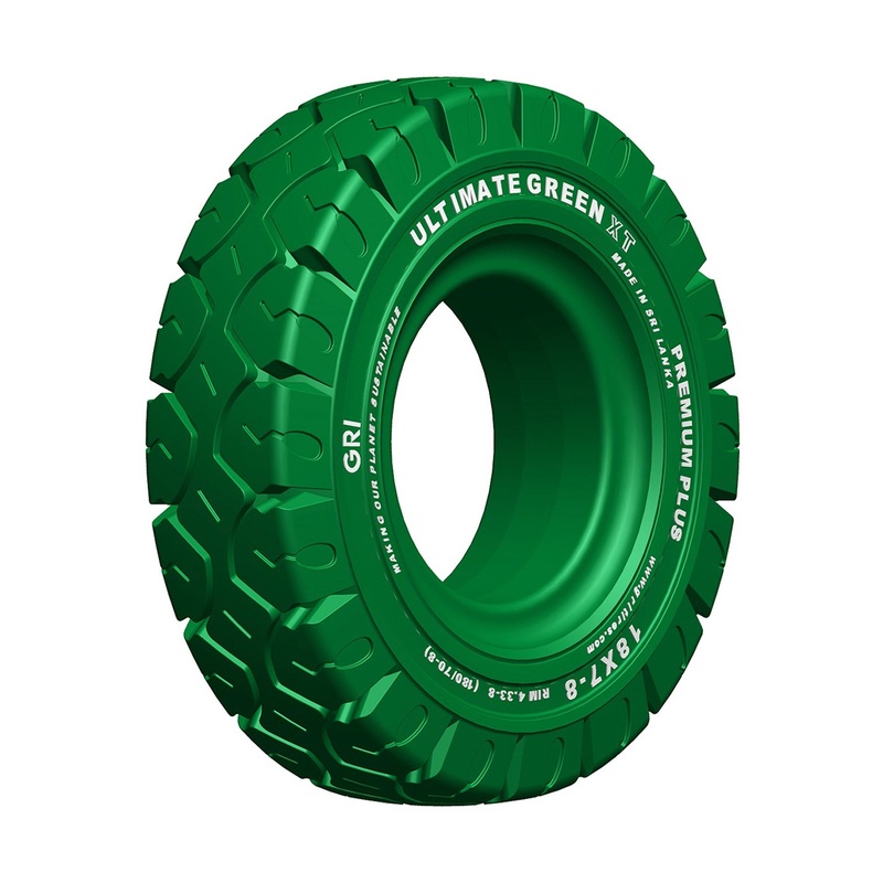 18x8x12 1/8 (457/203-308) GRI ULTIMATE GREEN XT Press On Band, Non-Marking, LUG, Solid, Green