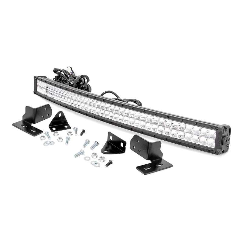 LED Light  | Bumper Mount | 40" Chrome Dual Row | White DRL | Ford F-250 Super Duty (11-16)