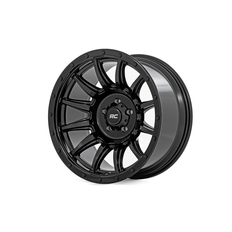 Rough Country 90 Series Wheel | One-Piece | Gloss Black | 20x10 | 6x5.5 | -19mm