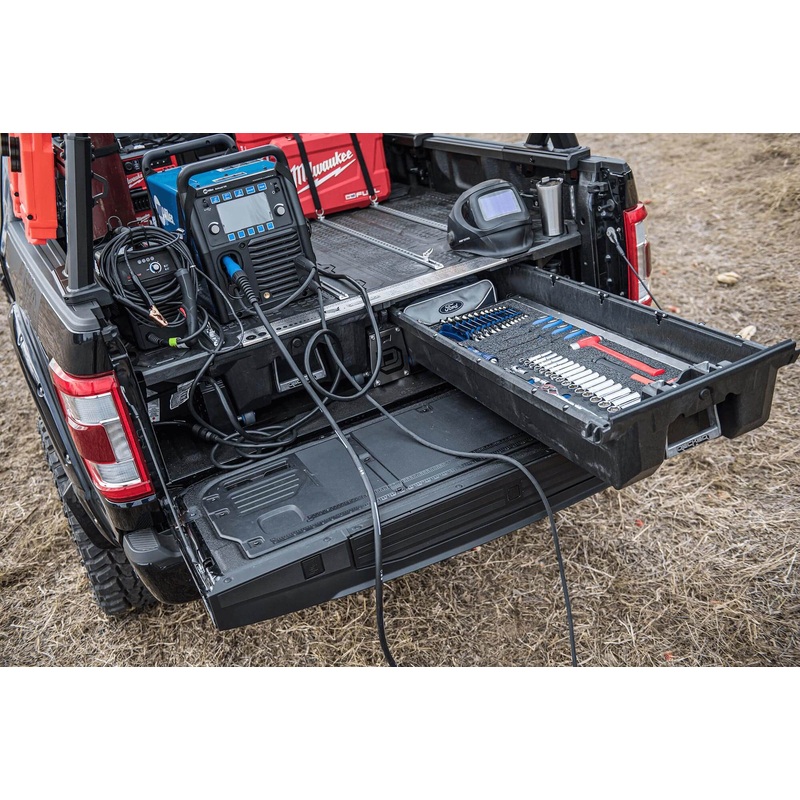 Truck Bed Organizer 21-Pres Ford F150 Aluminum 5 Ft 6 Inch w/ Pro Power Onboard DECKED