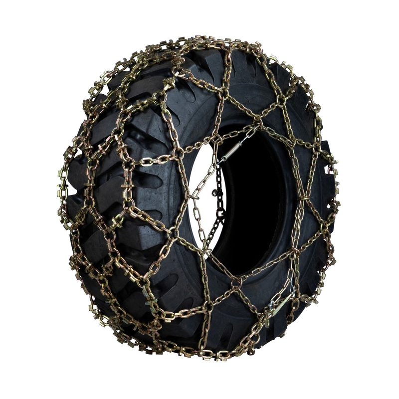 14.00-24 Quality Chain Loader-Grader WBSQ Double Diamond Pattern Alloy (With Wear Bar) - 1 Pair
