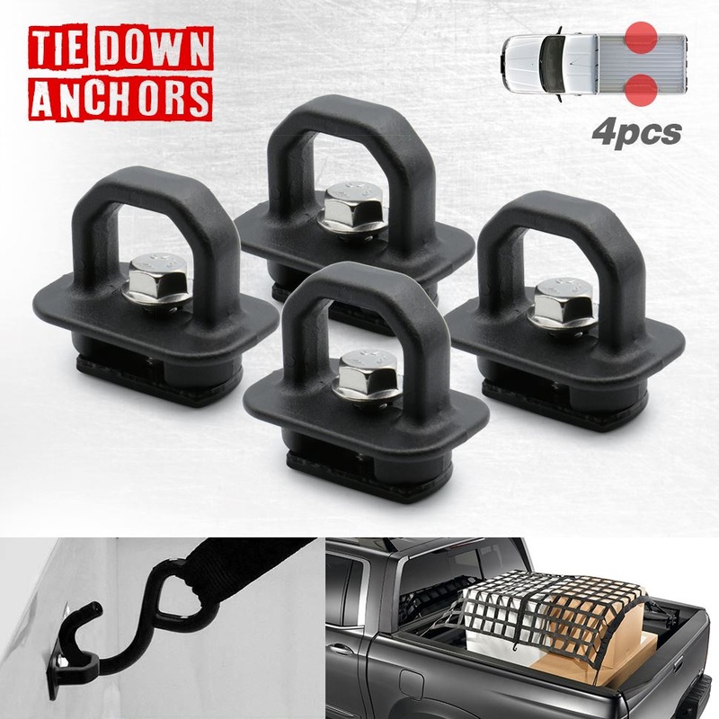 TRUCK2GO Truck Bed Side Wall Tie Down Anchor Hooks