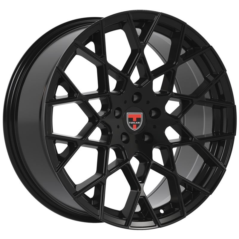 Tuscani 20X9 Wheels 203GB D31 35mm Offset Gloss Black Rims