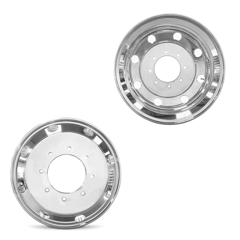 19.5x6 Road Ready RRW-3424 Polished 99-04 FORD DUALLY Wheels 8x225 Set of 6 (Fits Stock Tire Sizing)