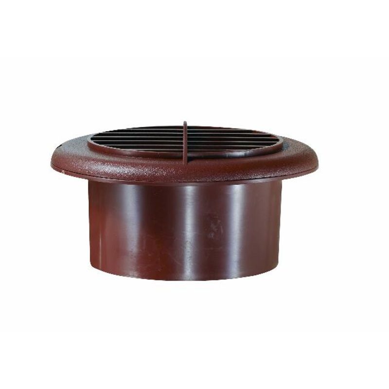 RV Designer H805 Provent Dampened Vent - Walnut,4"