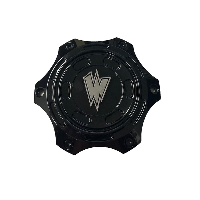 Waldoch Center Cap 6 Lug, 7'' Diameter, Black, CAP5531-6180-B(W)