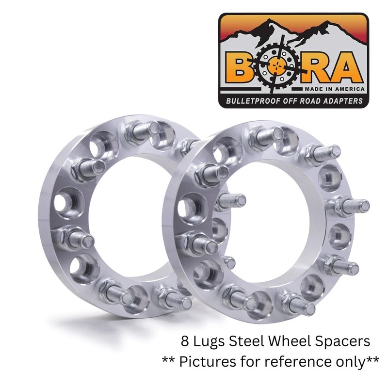 BORA 1980-1998 Ford F-250 / F-350 Steel 1.75" Wheel Spacers  (Bolt Pattern 8x165.1 / Hub Bore 4.885) (Sold by Pair)