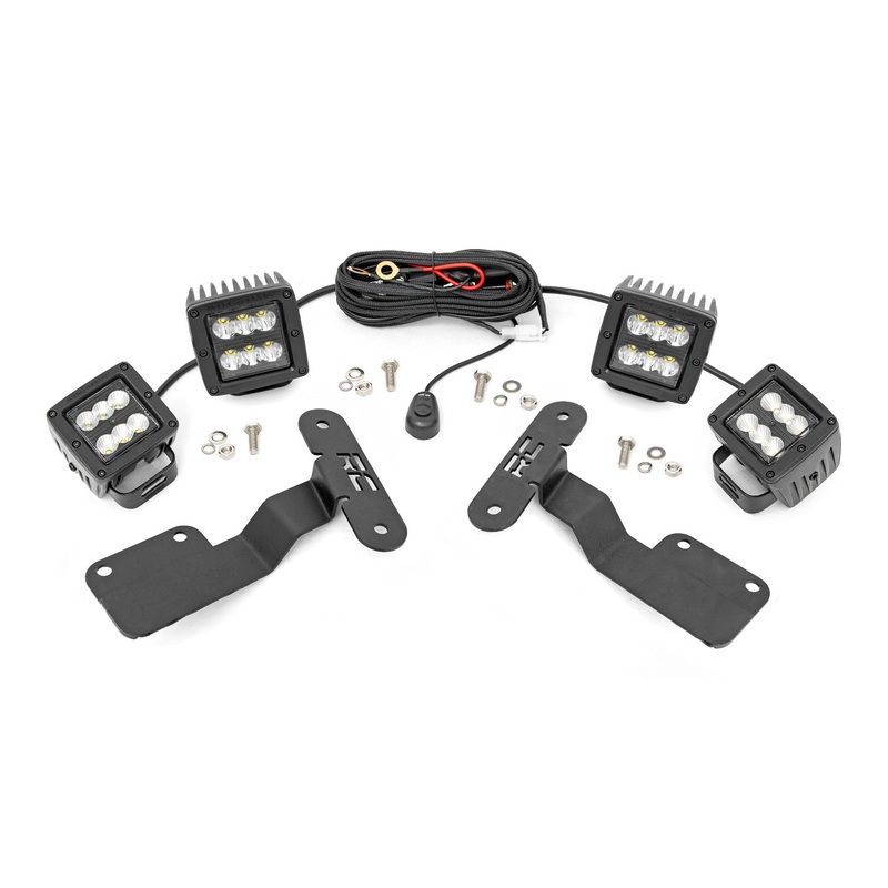 LED Light Kit | Ditch Mount | Dual 2" Black Pairs | Spot/Flood | Subaru Forester (14-18)
