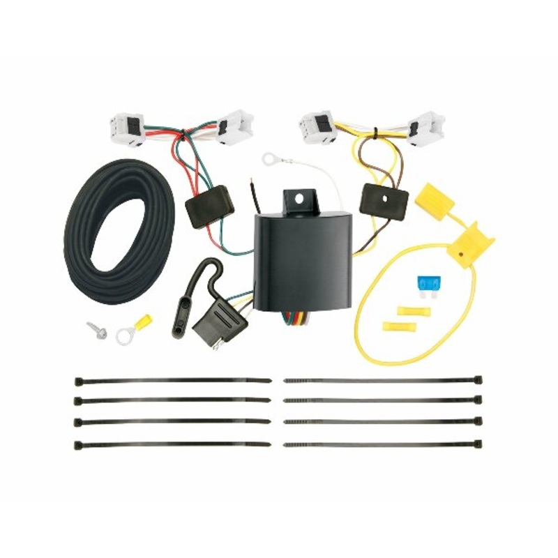Tekonsha T-One T-Connector Harness, 4-Way Flat, Compatible with Select Chevrolet City Express : Nissan NV200