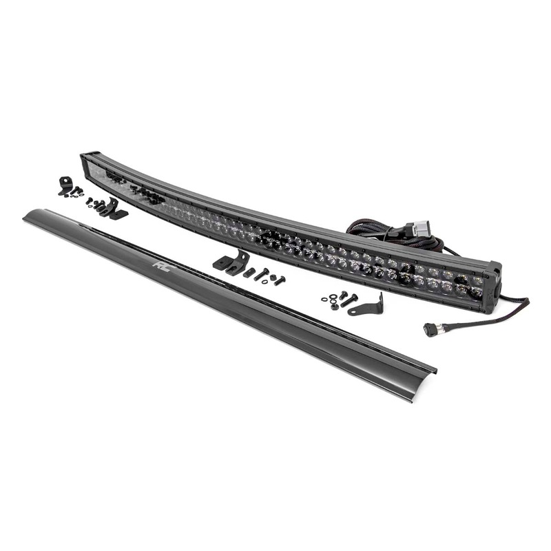 50 Inch Black Series LED Light Bar | Curved | Dual Row | Cool White DRL