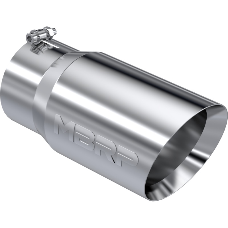 MBRP Tip, 6" O.D. Dual Wall Angled 5" inlet 12" length, T304