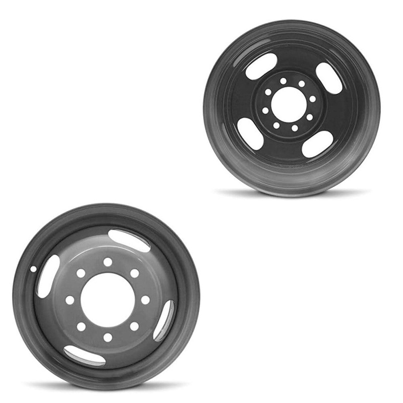 16x6.5 Road Ready RRW-05125 Grey PRE-11 GM DUALLY Wheels 8x6.5 Set of 4 (Fits Stock Tire Sizing)