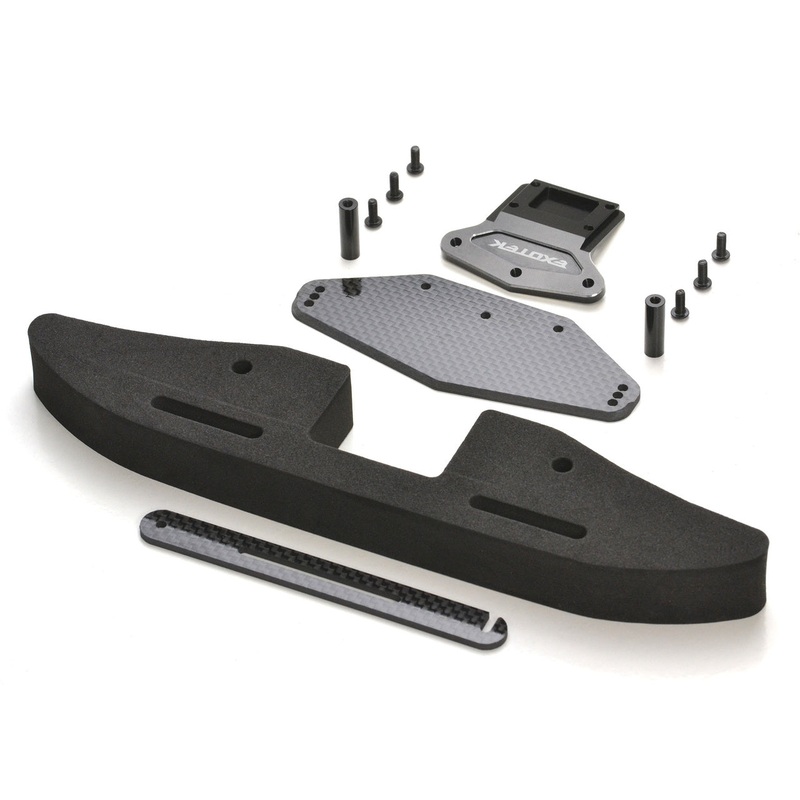 Exotek 22S Drag Front Bumper Set, Alloy, CF & Foam w/GNSS Slot