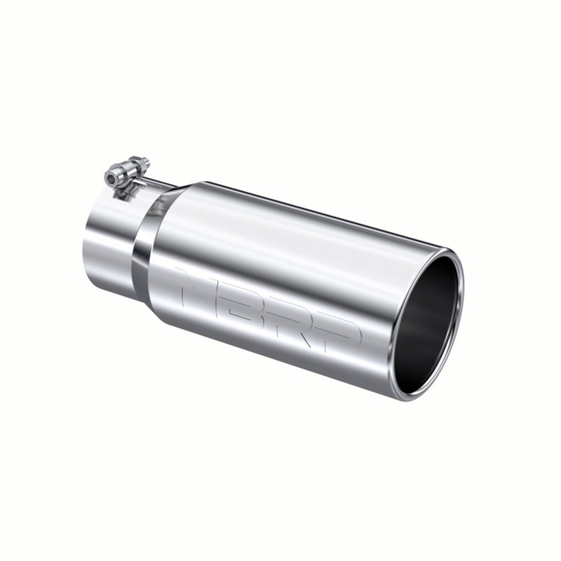 MBRP Tip, 5" O.D. Rolled Straight 4" inlet 12" length, T304