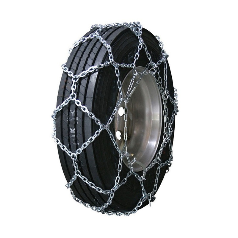 11-22.5 Quality Chain Truck Premium European Diamond Back Square Link Alloy - 1 Pair