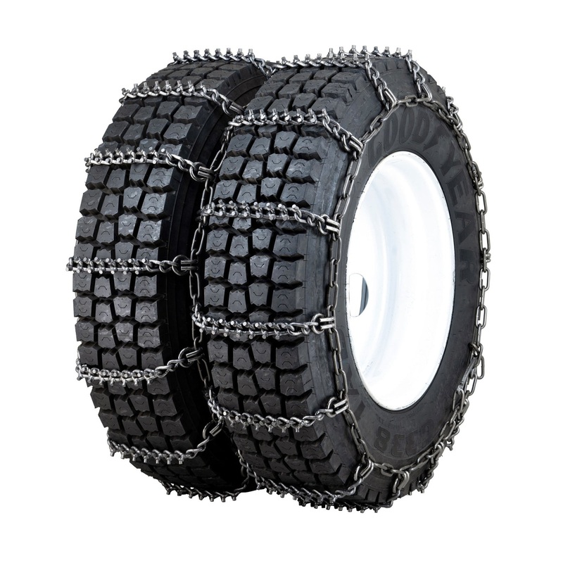 11-22.5 Nordic Studded Alloy Heavy Duty Truck Chain Non Cam Dual/Triple - 8MM - 1 Pair