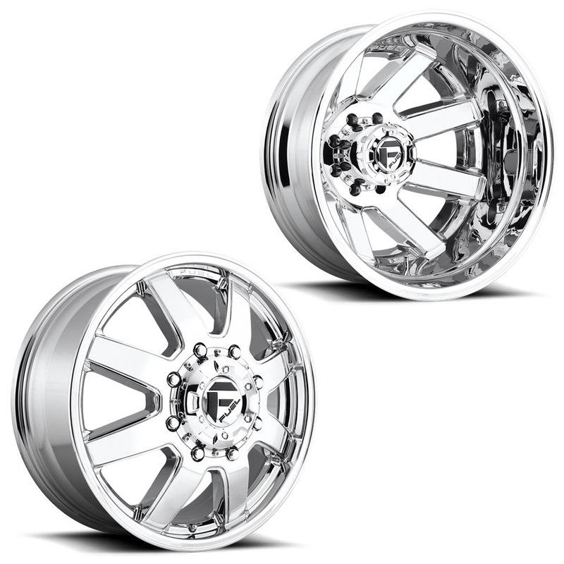 17x6.5 D536 Fuel Maverick 05-UP FORD 19-UP DODGE DUALLY Wheels 8x200 Set of 4 (Fits Stock Tire Sizing)