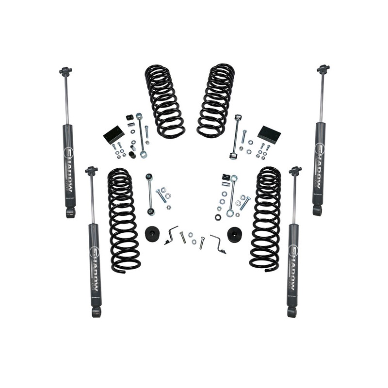 2.5" DUAL RATE COIL Lift Kit - 18-22 JP JL WRGLR 2 DR - W/ SHADOW SERIES SHX K191