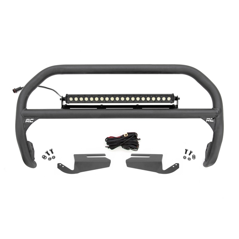 Nudge Bar | 20 Inch Black Single Row LED | OE Modular Steel | | Ford Bronco (21-24)