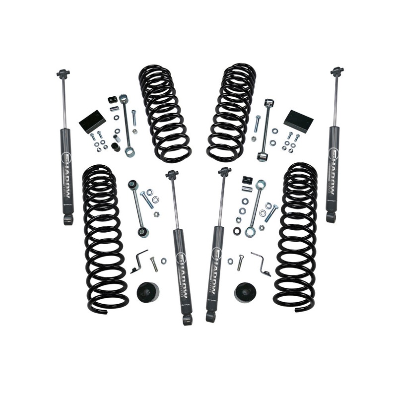 2.5" DUAL RATE COIL Lift Kit - 18-22 JP JL WRGLR 4 DR - W/ SHADOW SERIES SHX K190