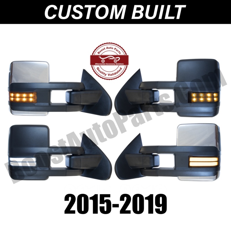 2014-2019 GMC/Chevrolet 1500/2500/3500 Boost Auto Parts New Style GM Tow Mirrors