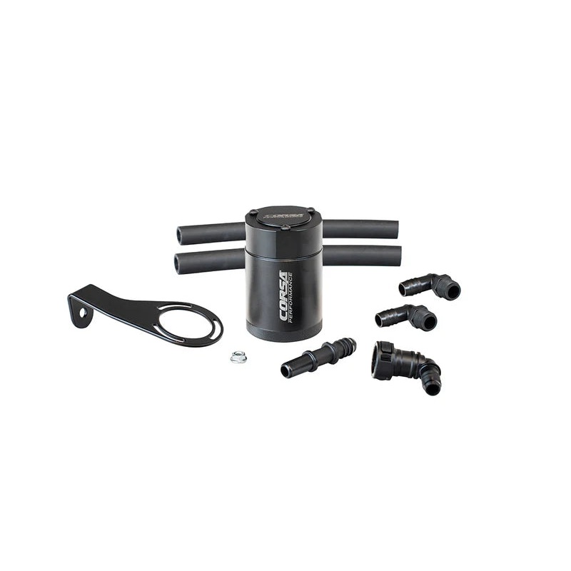 Corsa Performance - Aluminum Oil Catch Can w/ Bracket | Ford Bronco 2.3L Turbo