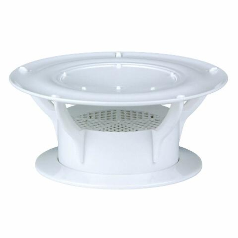 Lippert 360 Siphon RV Roof Vent Cap Compatible with Odor Prevention with Universal Compatible with Built-In Bug Screen, White Polycarbonate - 389381