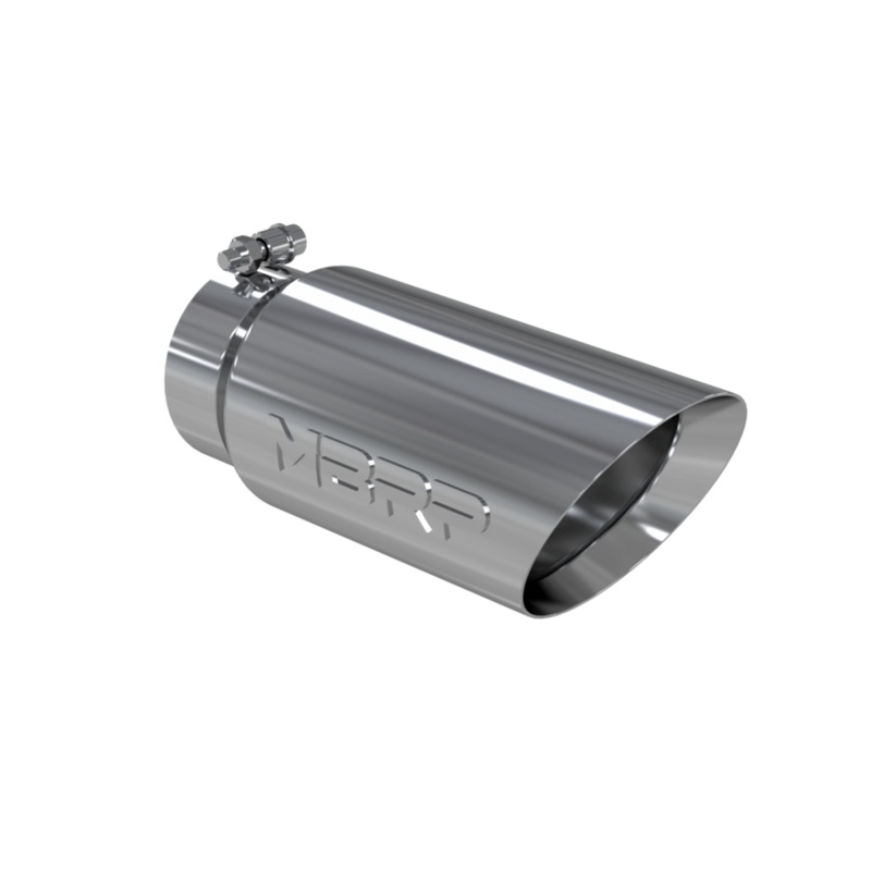MBRP Tip, 5" O.D. Dual Wall Angled 4" inlet 12" length, T304