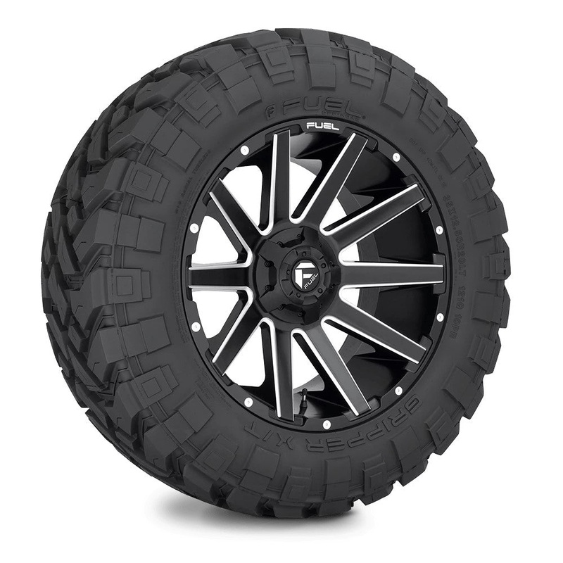 35x12.50R22/12 Fuel Off-Road Gripper X/T Tires Set of 6