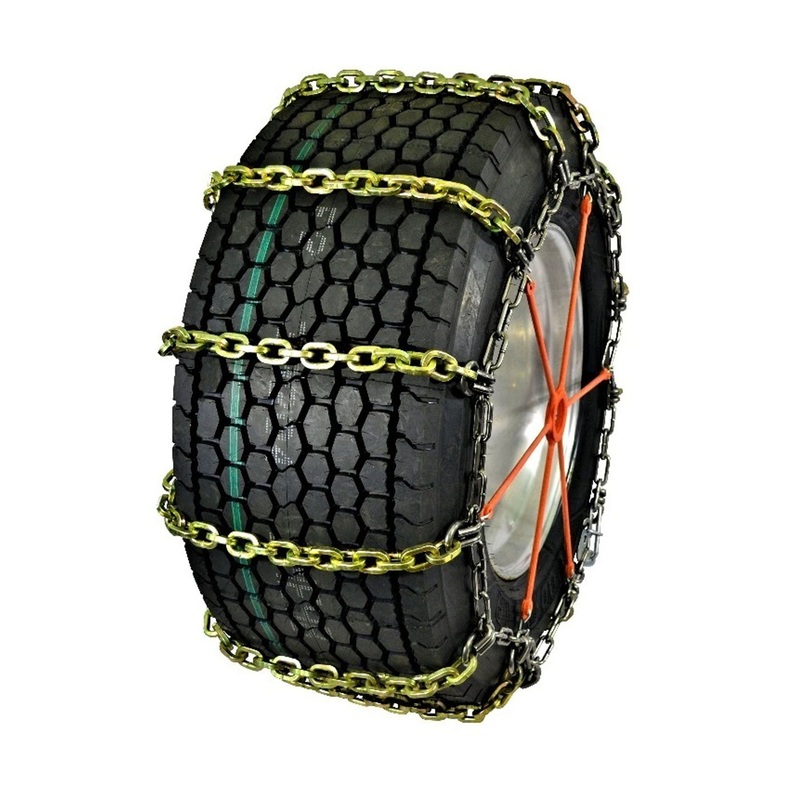 11-24.5 Quality Chain Truck Wide Base Heavy Duty Square Link Alloy (Non-Cam) - 1 Pair