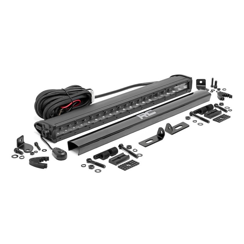LED Light Kit | Bumper Mount | 20" Black Single Row | Ford Ranger (19-23)