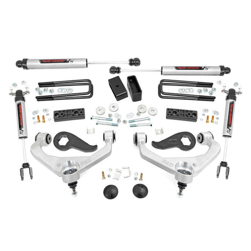Rough Country 3 Inch Lift Kit UCAs V2 Fits Chevrolet/GMC 3500 2/4WD 2020-2024