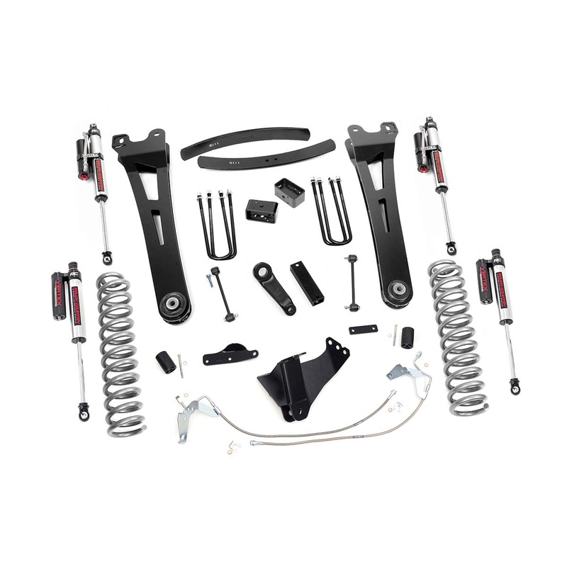 Rough Country 6 Inch Lift Kit Gas Radius Arm Vertex Fits Ford F-350 4WD 2008-2010