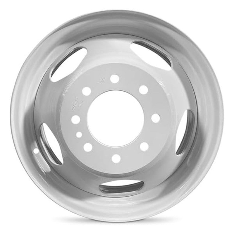 17x6.5 Road Ready RRW-8076B White PRE-11 GM DUALLY Wheels 8x6.5 Set of 4 (Fits Stock Tire Sizing)
