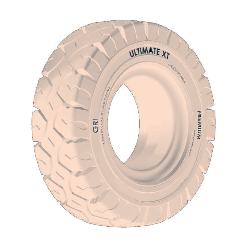 27x10-12 (250/75-12) GRI ULTIMATE XT Press On Band,Standard, Non-Marking, Solid, White