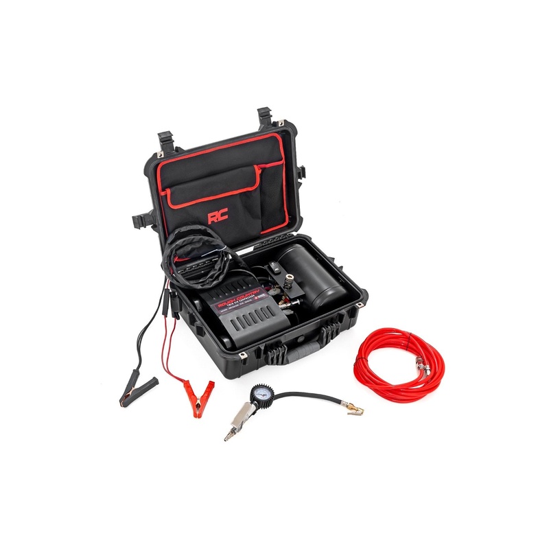 Portable Twin Motor Air Compressor w/Carry Case | 12 Volt | 150PSI | 6.16 CFM