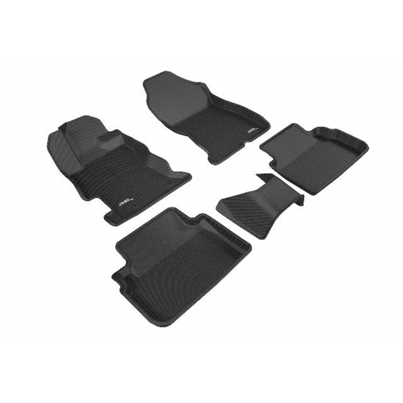 3D MAXpider Custom Compatible with Kagu Floor Mat (Black) Compatible with Subaru Impreza  / Crosstrek  - R1 R2 2018-2023