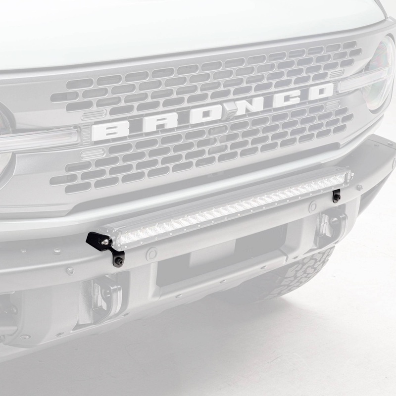 ZROADZ Z325421 Black Mild Steel Front Bumper Top LED Bracket Fits 2021-2023 Ford Bronco