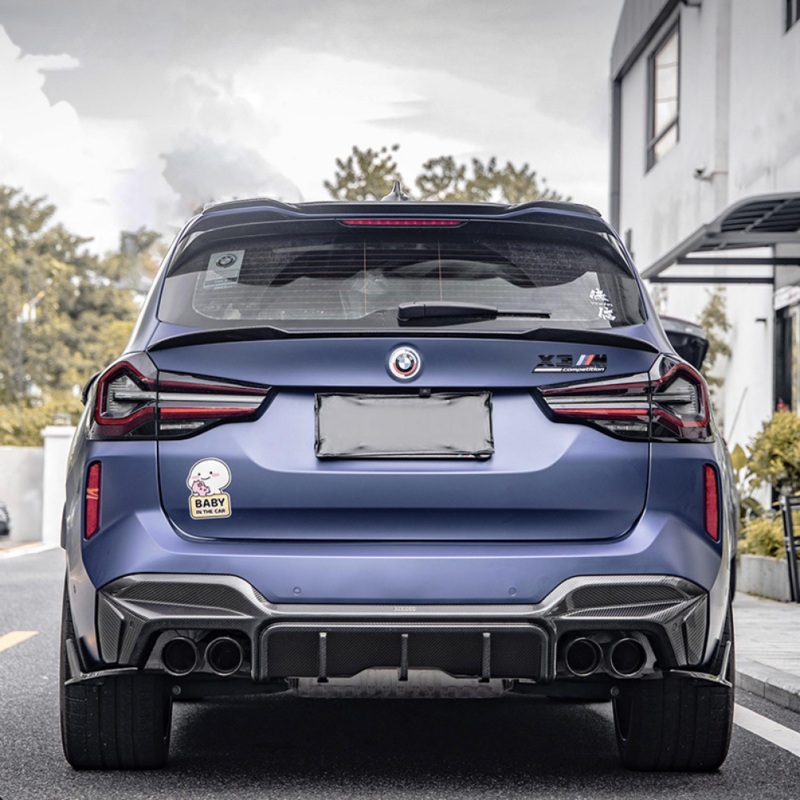 2022-2024 BMW X3M Carbon Fiber 3 Piece Rear Diffuser | F97 LCI
