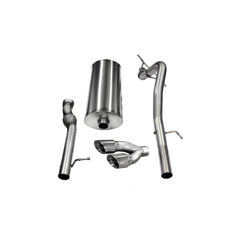 Corsa Performance - Sport / 3.0 in Cat-Back SSE 4.0 in Twin Tips | 2011-2014 Yukon XL Denali, Escalade ESV EXT 6.2L