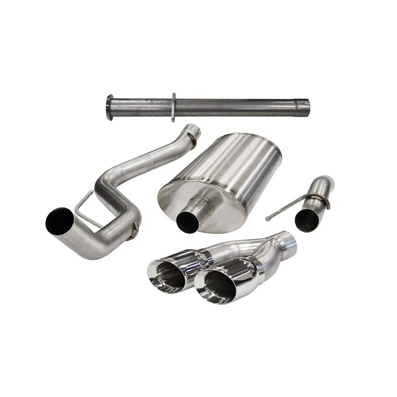 Corsa Performance - Xtreme / 3.0 in Cat-Back 4.0 in Twin Tips | 2011-2014 Ford F-150, Raptor 6.2L 144 WB