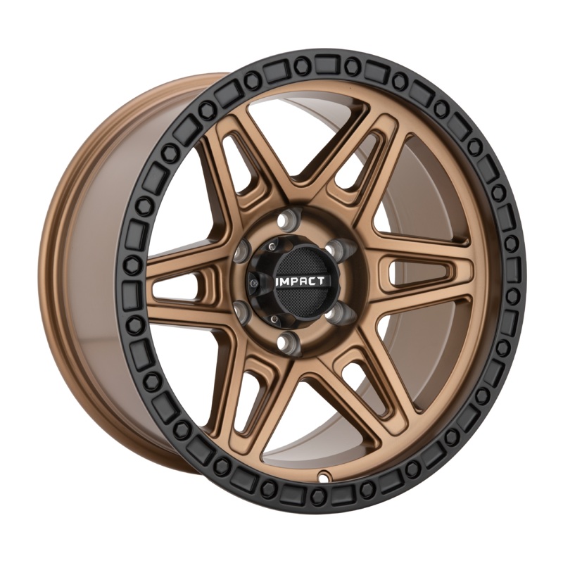 Impact Offroad 17X9.0 Offroad Wheel 6X139.7 PCD/-12mm Offset/ 106.1mm CB/ BRONZE BLACK RING Rims