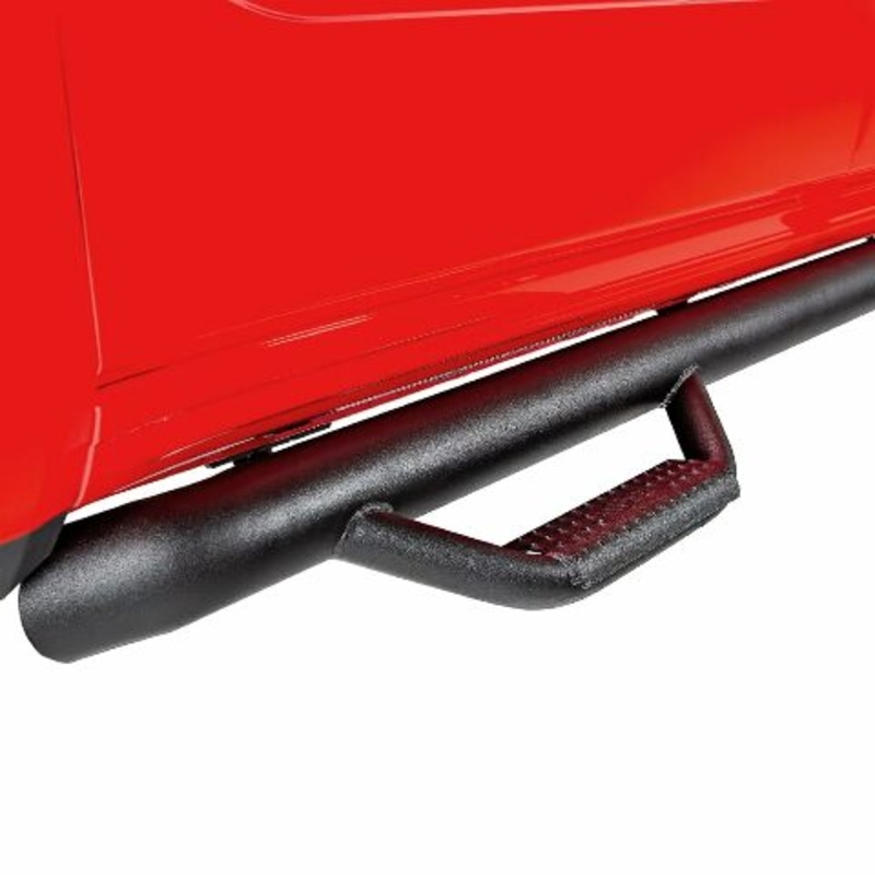 RealTruck Nerf Steps Compatible with RAM | Cab Length, Heavy Duty Steel, Textured Black | D1584CC-TX | Compatible with .5- RAM 1500 (Classic Model Only) Crew Cab, SRW Gas. 2018