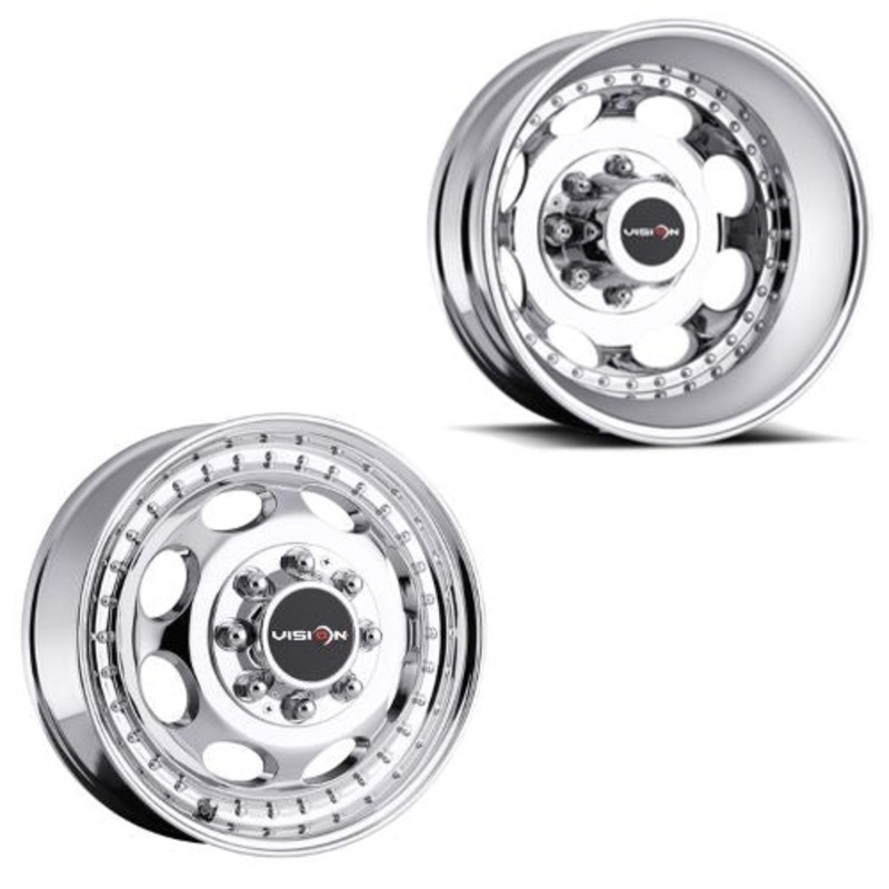 16x6 Vision 181 Hauler Dually Chrome 99-04 FORD Wheels 8x170 Set of 4 (Fits Stock Tire Sizing)