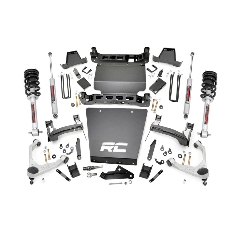 7 Inch Stamped Steel LCA Lift Kit | Forged UCA | Bracket | N3 Struts | Chevy/GMC 1500 (16-18)