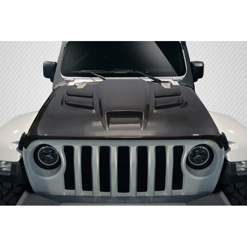 CARBON CREATIONS 2019-2023 Jeep Wrangler JL / Gladiator JT Viper Look Carbon Fiber Hood
