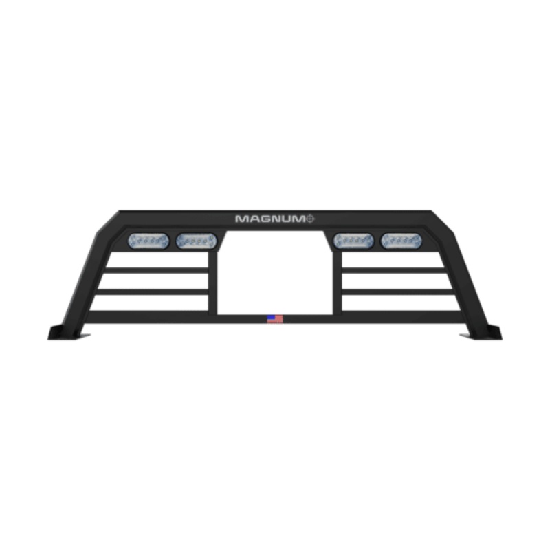 Magnum - Headache Rack | 1999-2016, Ford, F-250, F-350 | Low Pro | Lights | Window Cut-out | Bars