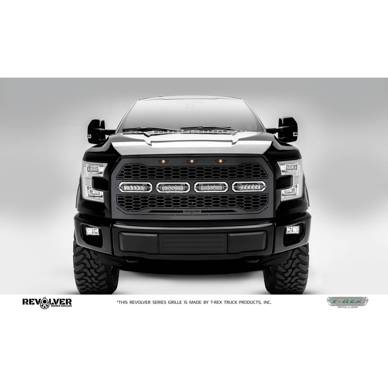 T-REX Grilles 6515741 Black Mild Steel Laser Cut Pattern Grille Fits 2015-2017 Ford F-150