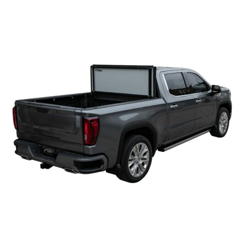 LOMAX G3020029 Stance Hard Tri-Fold Cover; Black Urethane Finish; Single Rail;