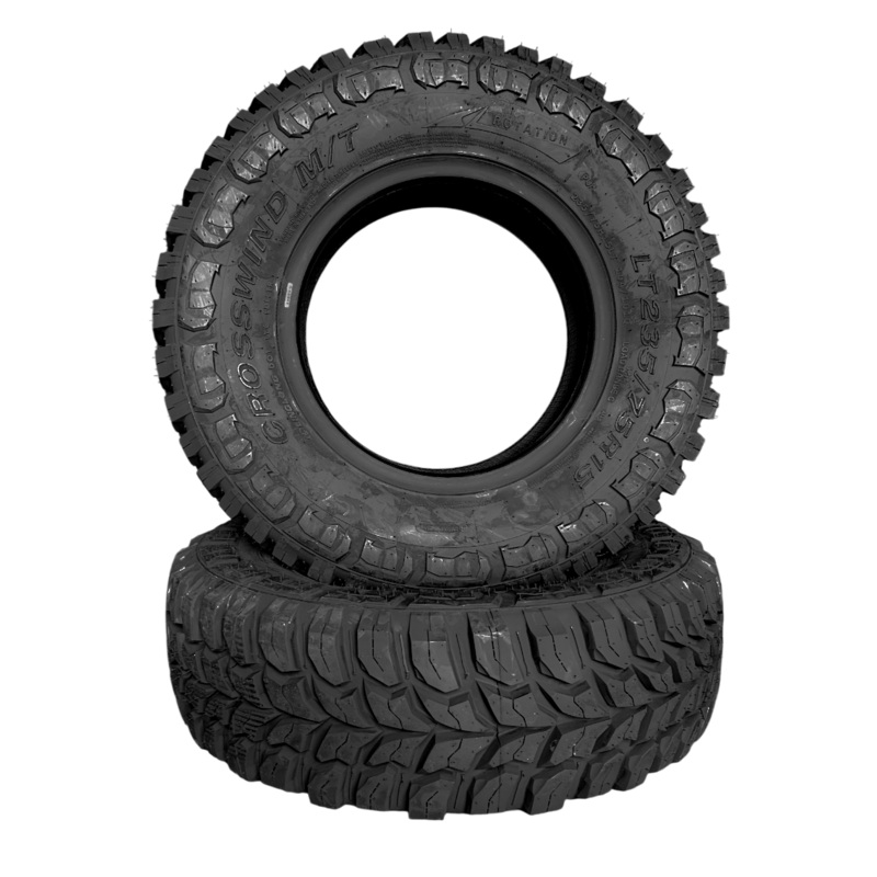 SET OF 2 CROSSWIND M/T LT235/75R15-6PR Mud-Terrain tire for Light Trucks and SUVs